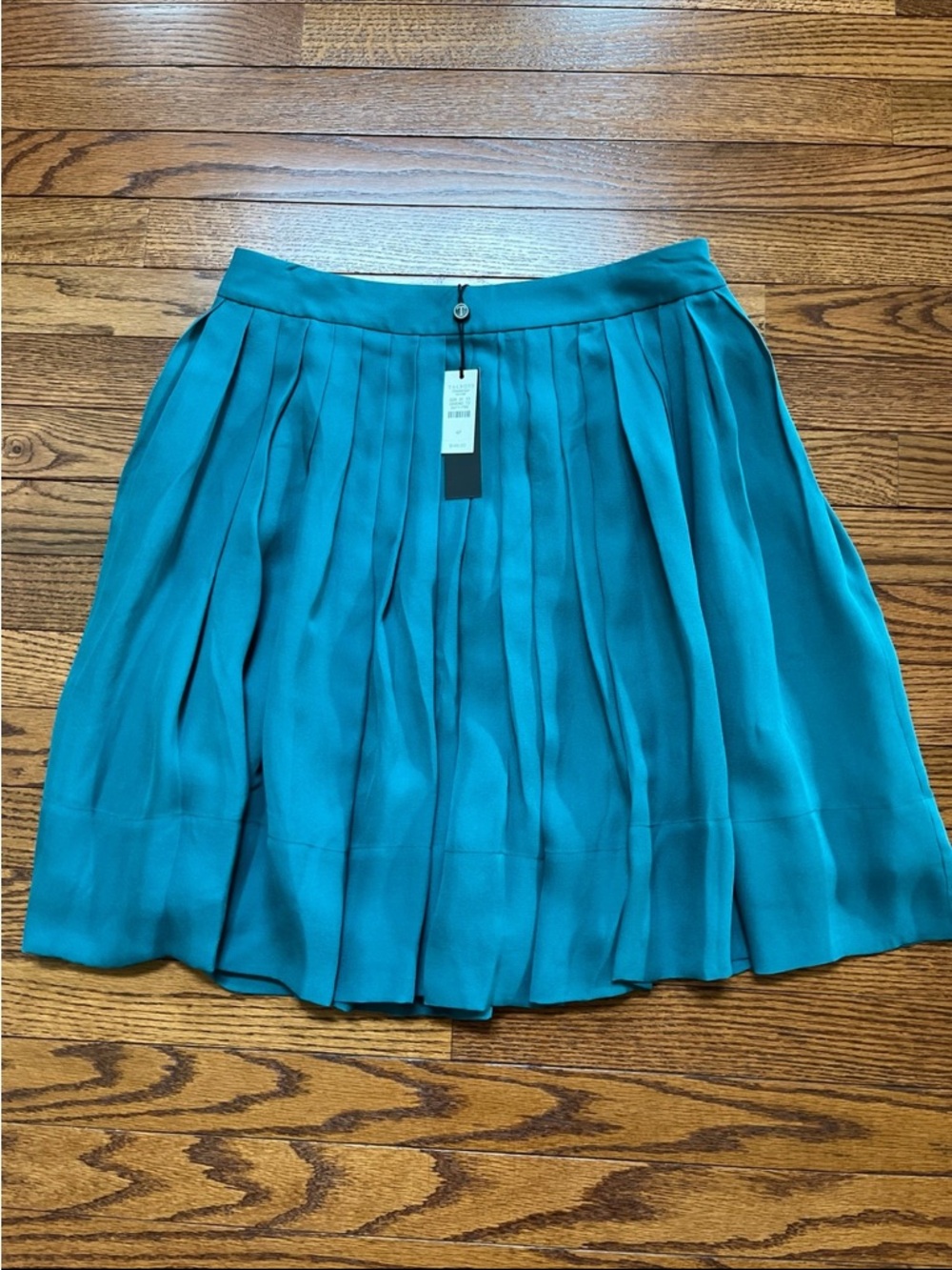 NWT Talbots pleated silk skirt
